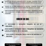 Pauta Sessão Ordinária 02/10/2025