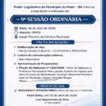 Pauta Sessão Ordinária 16/04/2026