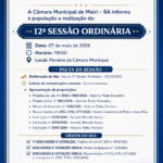 Pauta Sessão Ordinária 07/05/2026
