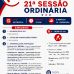 Pauta Sessão Ordinária 03/09/2026
