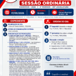 Pauta Sessão Ordinária 17/09/2026