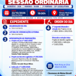Pauta Sessão Ordinária 22/10/2026