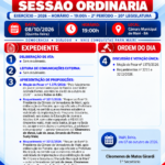 Pauta Sessão Ordinária 08/10/2026